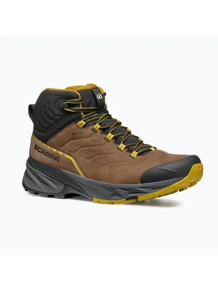 Încălțăminte de trekking pentru bărbați SCARPA Rush 2 Pro Mid GTX brown/sulphur maro
