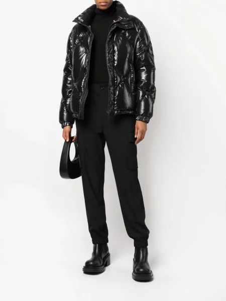 Pikowana kurtka puchowa Philipp Plein czarna