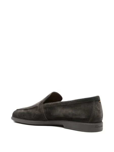 Chiloți Santoni din piele de căprioară slip-on gri