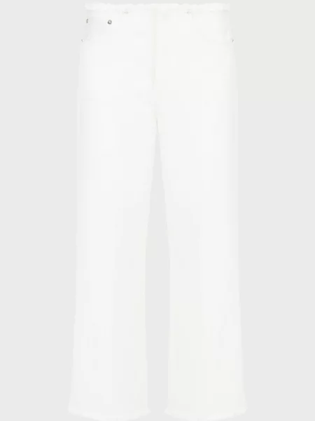 Укороченные джинсы клеш Michael Kors белые