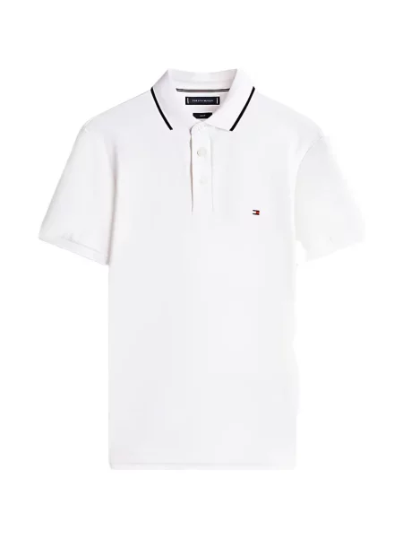 Tricou polo Tommy Hilfiger alb