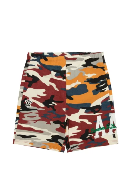 Pantaloni scurți Aape By A Bathing Ape cu imagine cu model camuflaj roșu