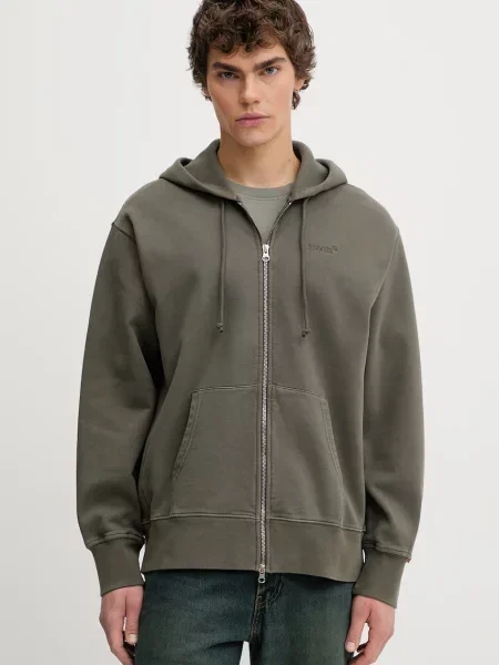 Dukserica Levi's AUTHENTIC FULL zelena