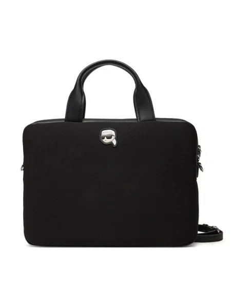 Karl Lagerfeld Geantă laptop / alb negru