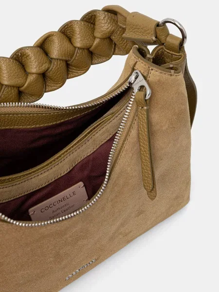 Coccinelle női velúrbőr hobo táska BOHEME SUEDE BIMATERIAL