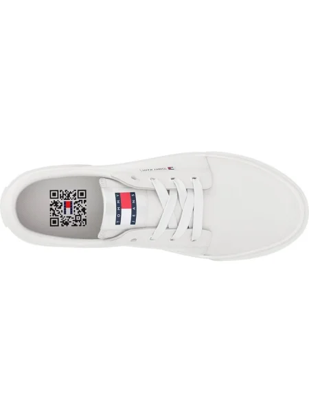 Pánske tenisky Tommy Jeans Tjm Vulc. Skate Derby TCR ecru biela