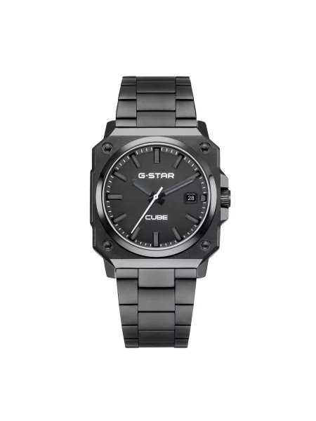 G-STAR Analogové hodinky Date watch Cube' černá
