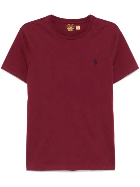 Fleecové zúžené polotričko Polo Ralph Lauren s výšivkou černé