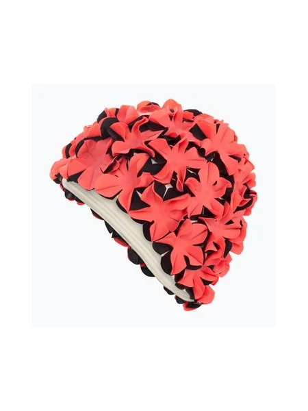 Шапка Fashy в цветочек черная