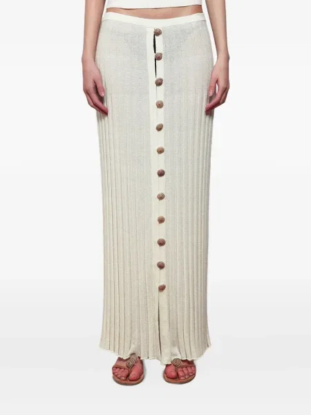 Spódnica plisowana Christopher Esber biała