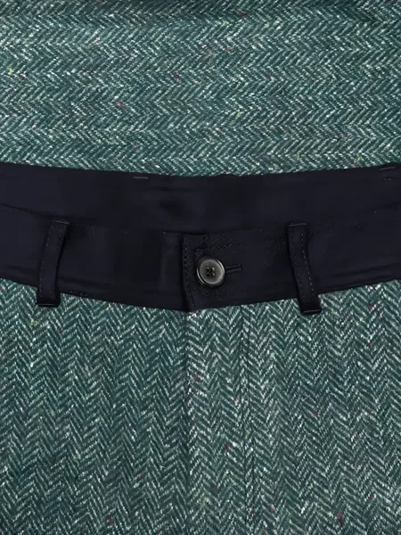 Pantaloni Comme Des Garçons Shirt cu model herringbone negru