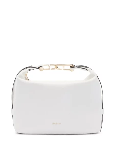 Кожена чантичка Furla бяло