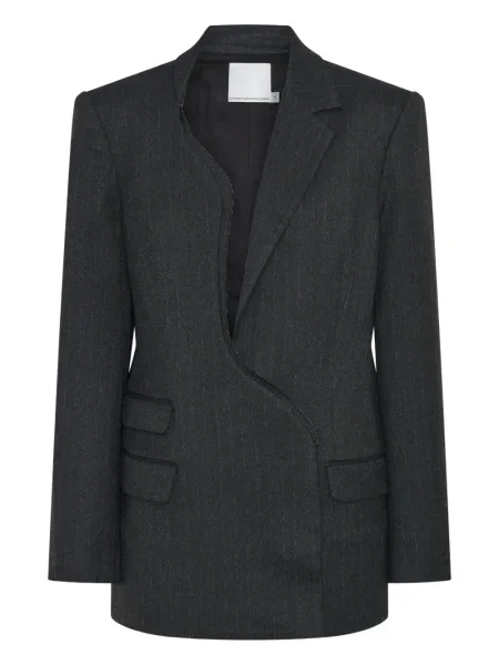 Marynarka Christopher Esber w paski asymetryczna czarna