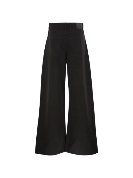 Blugi cu picior larg Sportmax negru