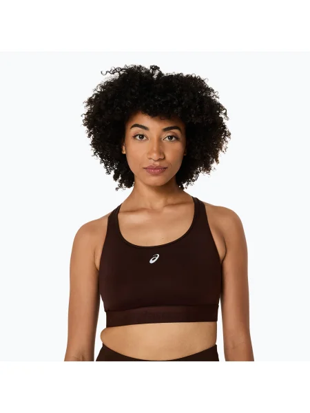 Fitness podprsenka ASICS Road Compression coffee hnedá