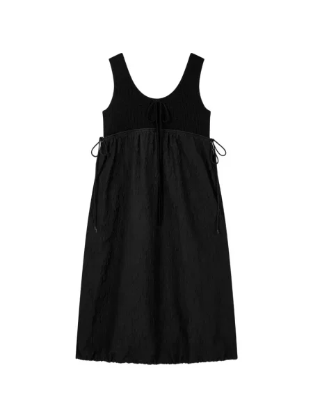 Rochie midi Tomboy tricotate negru