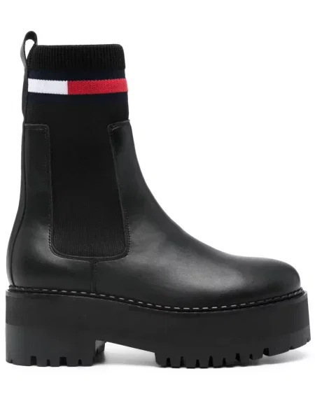 Botine chelsea Tommy Jeans negru