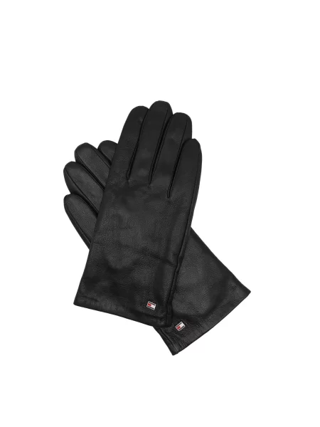 Mănuși Tommy Hilfiger din piele negru