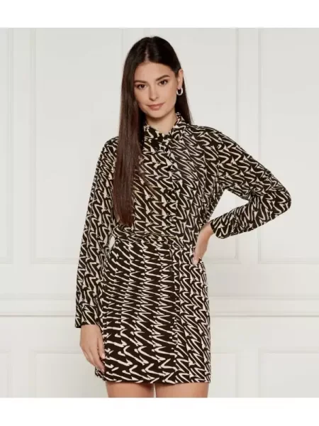 Marella De mătase rochie POLLINE negru