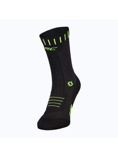 Шкарпетки SCOTT RC Running Crew black/safety yellow чорні