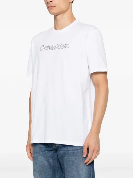 Tricou Calvin Klein cu imagine alb