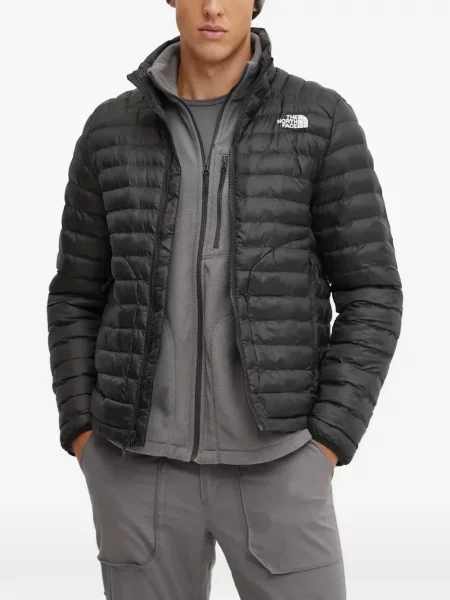 Geacă The North Face matlasată cu autograf negru