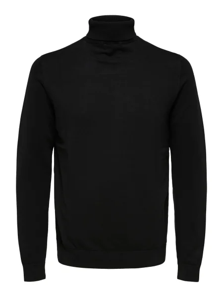 SELECTED HOMME Pulover Berg' negru