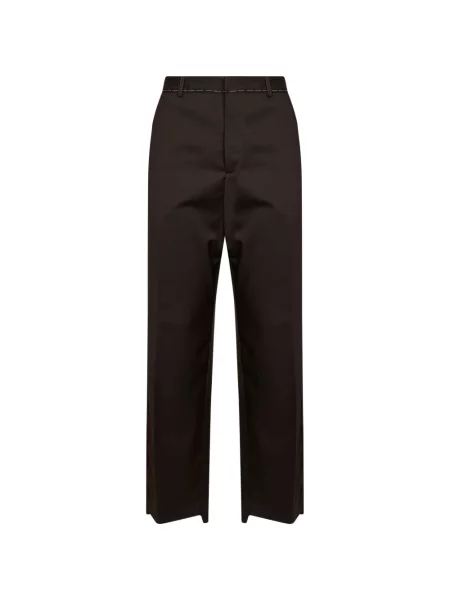 Pantaloni chino Costumein de lână maro