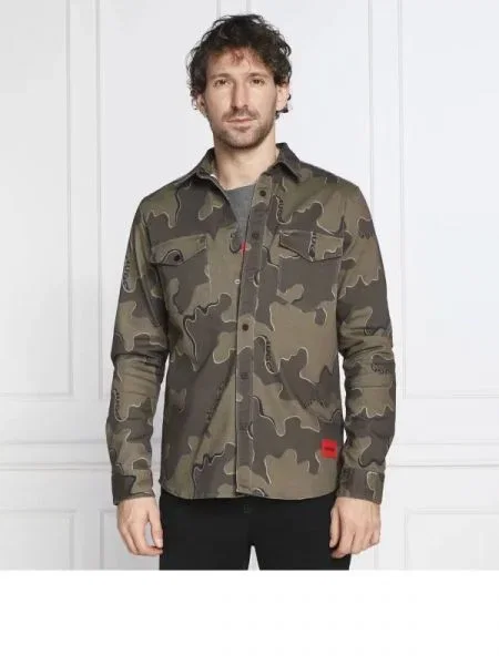 HUGO Cămașă Epaz verde