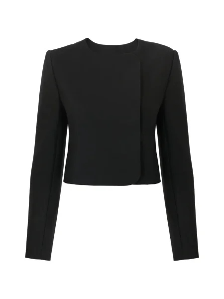 Cropp geacă Carolina Herrera cu două rânduri de nasturi negru