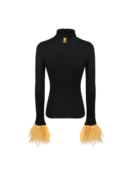 Jedwabny sweter La Doublej czarny