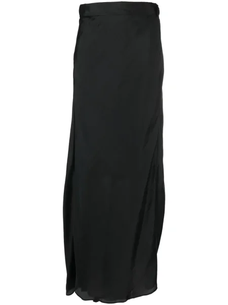 Fusta maxi Forte_forte din satin negru