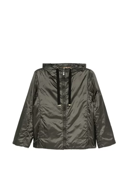 Μπουφάν Max Mara με κουκούλα πράσινο