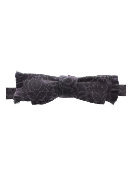 Krawat Dolce And Gabbana wełniany elegancki czarny