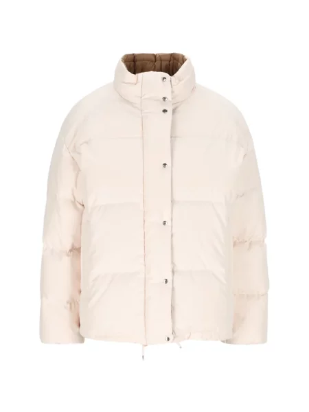 Péřová bunda Moncler růžová