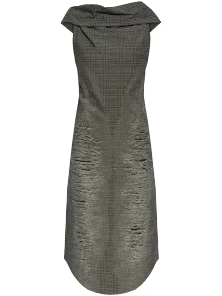 Rochie midi Diesel până la genunchi de costum gri