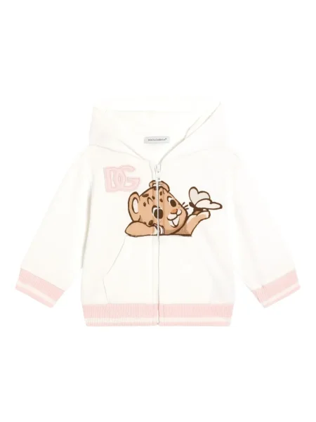 Bluza z kapturem dziecięca Dolce And Gabbana biała