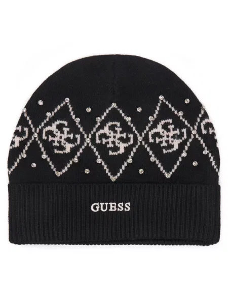 Guess Czapka czarny