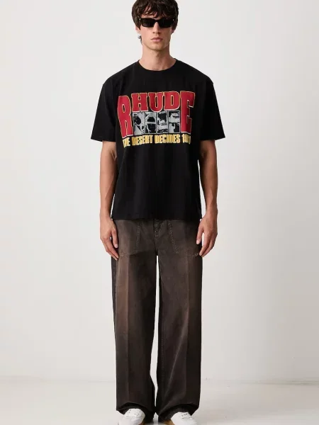 RHUDE The Desert Decides tricou din pentru bărbați negru