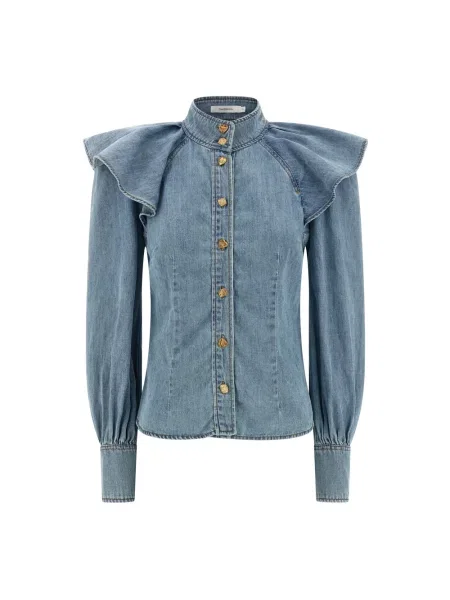 Koszula dżinsowa Zimmermann niebieski