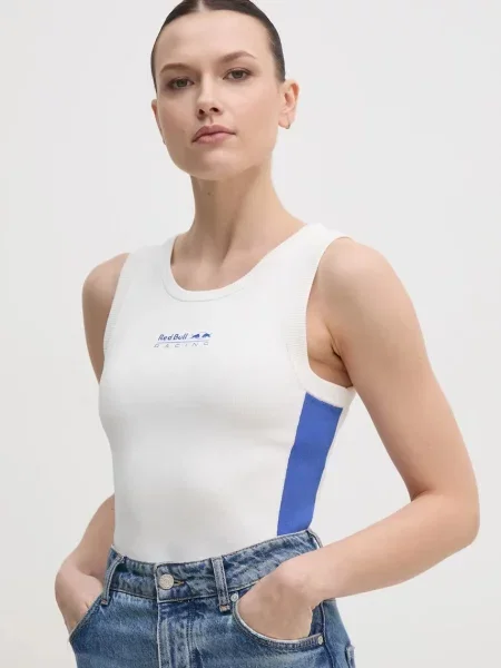 Telovnik Red Bull Racing x Pepe Jeans KNIT LOGO TANK bela