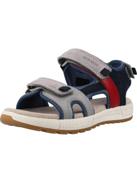 Sandały GEOX J SANDAL ALBEN BOY szary