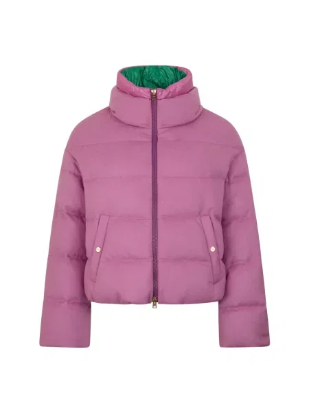 Kurtka Herno z kaszmiru różowa
