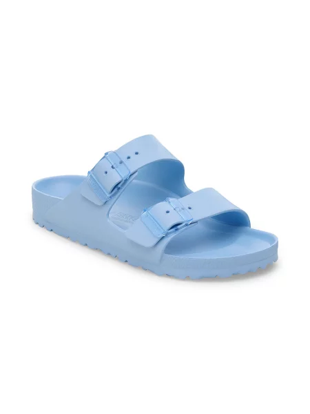 Klapki Birkenstock na sprzączkę niebieskie