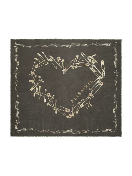 Fular Allsaints din modal negru