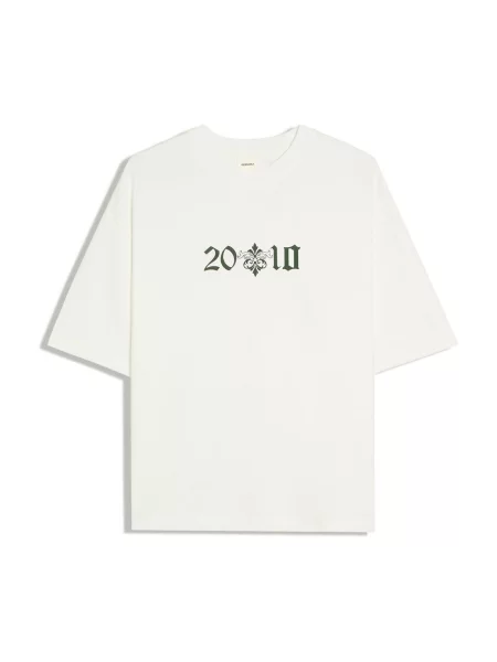 Bershka Tricou STREET DEPORT verde pin alb