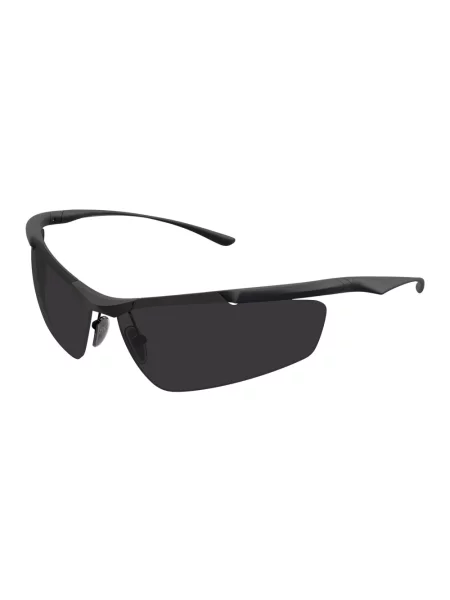 Lniane okulary przeciwsłoneczne Balenciaga w geometryczne wzory szare