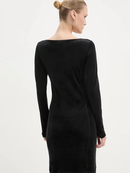 Velurové šaty G-Star Raw mini černá