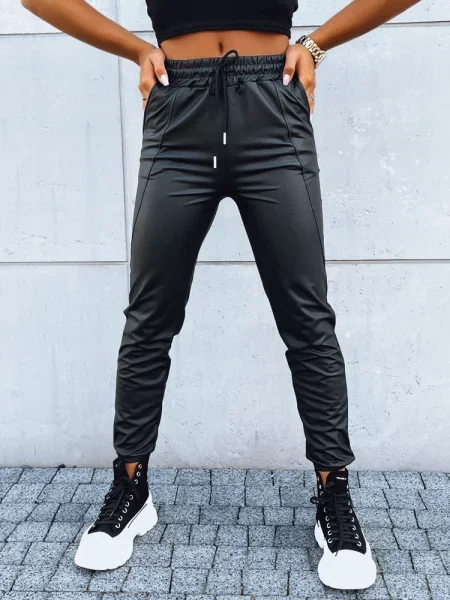 Spodnie woskowane EBONY NIGHT Dstreet czarne