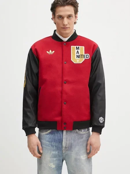 Geacă Adidas Originals roșu